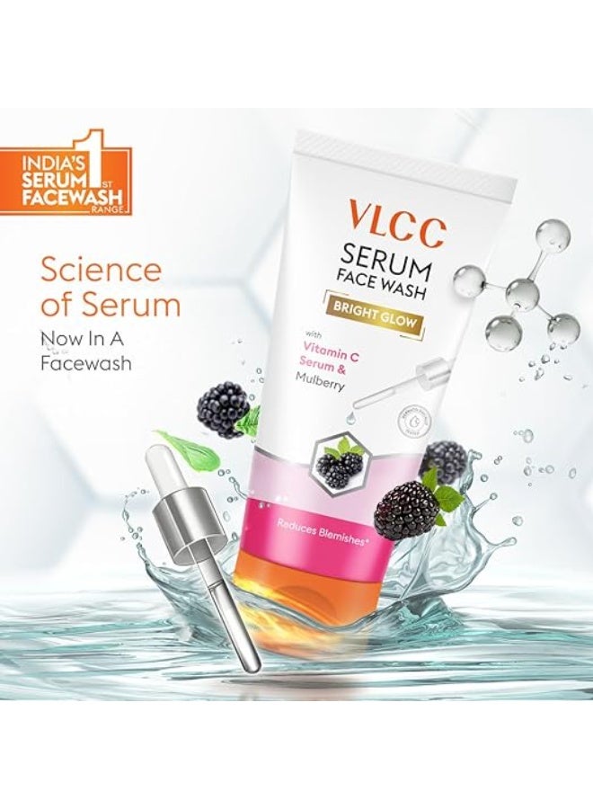 VLCC Serum Facewash - 100ml | with Vitamin C Serum Rich in Antioxidants & Mulberry Extract to Reduce Blemishes & Bright Glow | Dermatologically Tested - Image 2