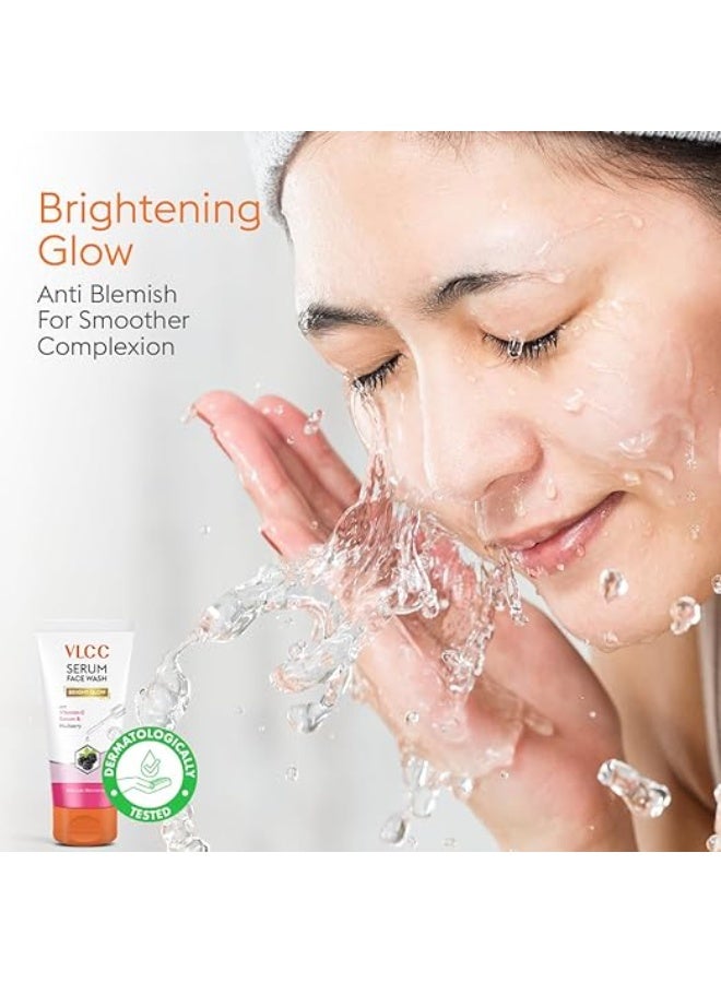 VLCC Serum Facewash - 100ml | with Vitamin C Serum Rich in Antioxidants & Mulberry Extract to Reduce Blemishes & Bright Glow | Dermatologically Tested - Image 3