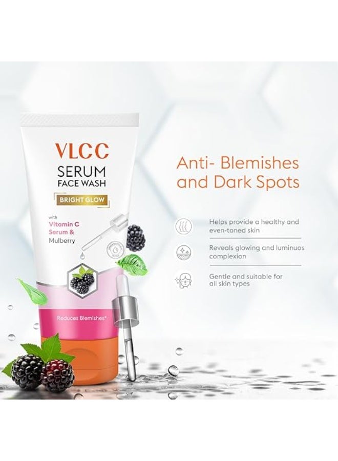 VLCC Serum Facewash - 100ml | with Vitamin C Serum Rich in Antioxidants & Mulberry Extract to Reduce Blemishes & Bright Glow | Dermatologically Tested - Image 4