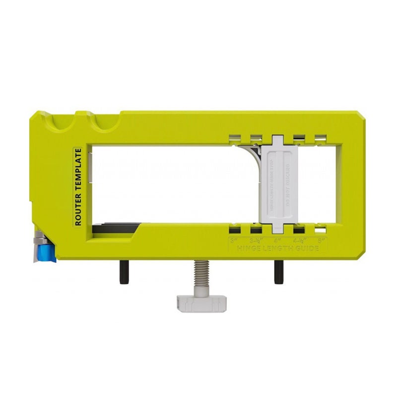 Sebupar Hinge Locator Kit for 3-5 Inch Door Hinges Adjustable Length - Router Template with Depth Gauge for Round Square Corners - Includes 2 Self Centering Drill Bits for Door Installation - Image 3