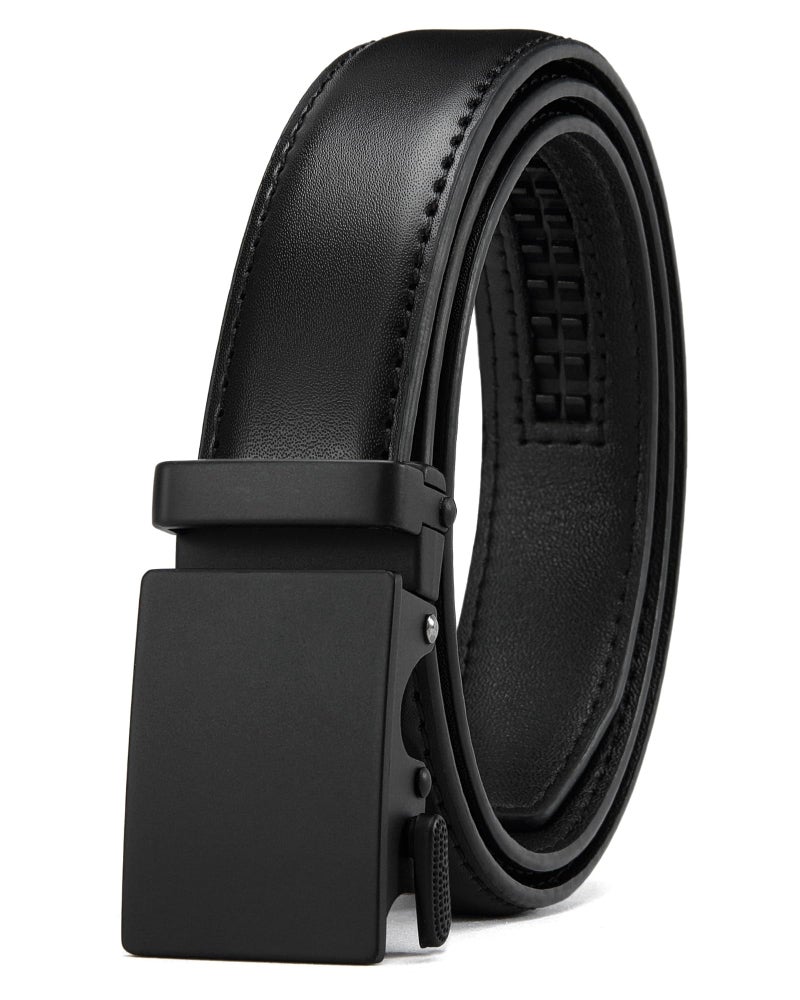 CHAOREN Leather Boys Belt, Dress Kids Belt with Ratchet Buckle Width 1", Adjustable for Formal Wear and School Uniforms - Image 1