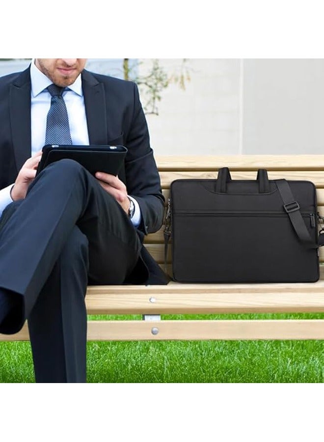 Arabest Laptop Bag for Men & Women - (14 Inch) Slim Shoulder Messenger Bag with Foam Padding, Front Pocket & Adjustable Strap - Stylish Lightweight Travel Laptop Cover Fits HP Dell Lenovo & MacBook - Image 4