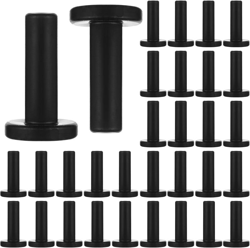 Glooglitter 30 Pcs 1/4" Drip Irrigation Tee Connectors for Tube Quick Connect Parts Fittings for 1/4 Inch(6.35mm) Irrigation Tubing or Sprinkler(Black,End Plug) - Image 1
