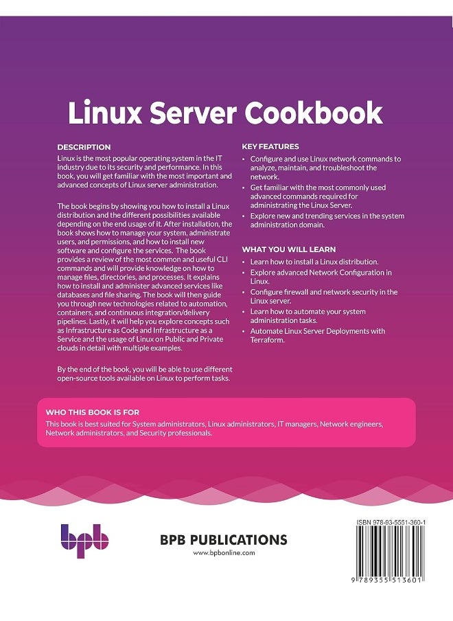 Linux Server Cookbook: Get Hands-on Recipes to Install, Configure, and Administer a Linux Server Effectively  - Image 2