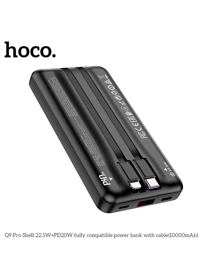 hoco. Power bank Q9 Pro Shell 22.5W + PD20W 10000mAh(Black) - Image 5
