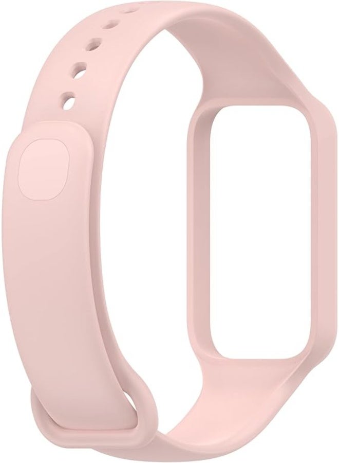 سوار ساعة ذكية خاص بجهاز شاومي ريدمي باند 2، سوار سيليكون رياضي، سوار معصم بديل، اكسسوارات خاصة بجهاز شاومي ريدمي سمارت باند 2 _ وردي - Image 1