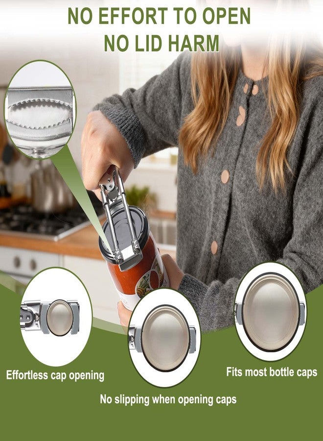 Starshining Adjustable Jar Opener –2026 Stainless Steel Can & Bottle Opener for Weak Hands Seniors Up to 4-Inch Lids,Optional Silicone - Image 5