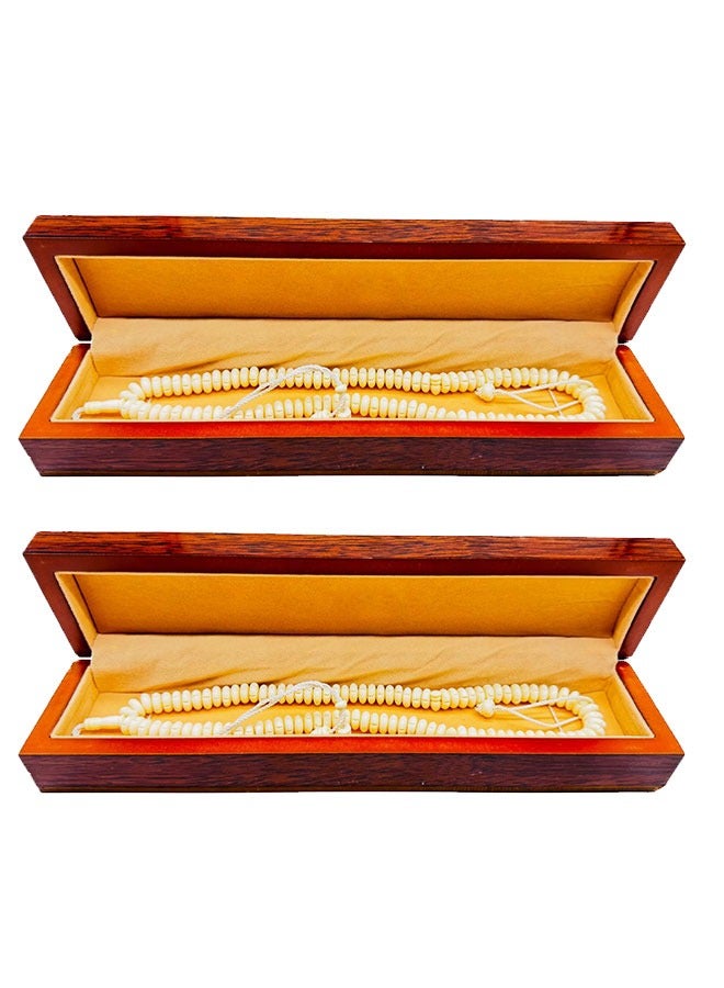 Original Camel Bone Rosary/Tasbih – Set of 2 - 100 Beads Each - 10mm Bead Size  - Image 1