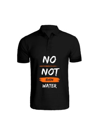 Ramadan Printed Black Tshirt-No Not Even Water-Cotton-XL-Unisex Polo Neck Tshirt-220 GSM - pzsku/ZF0466369543FFECCB4FBZ/45/_/1680598805/a3ce1ba3-b758-4abd-834b-d3794674741f