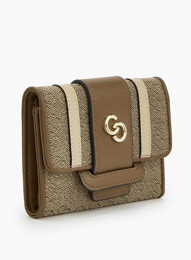 Celeste MULTICOLOUR Monogram Wallet With Button Closure for Women | Best Price UAE