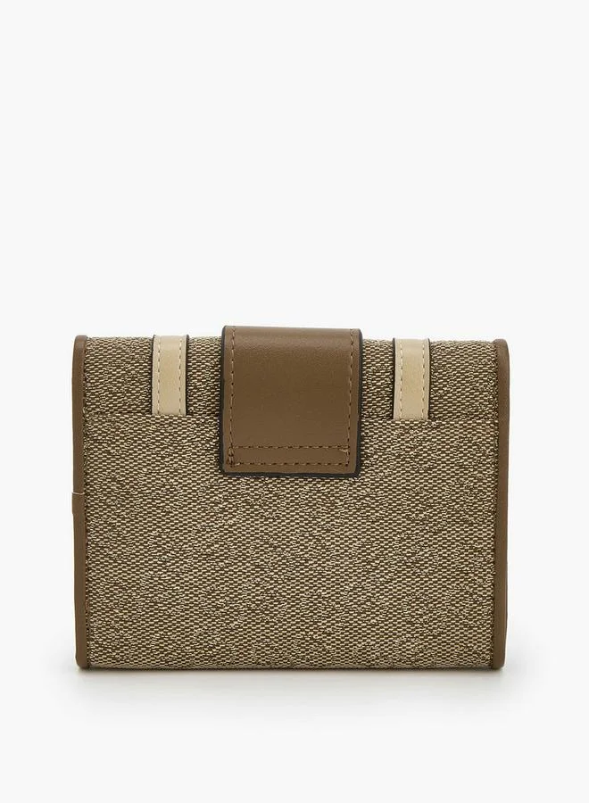 Celeste MULTICOLOUR Monogram Wallet With Button Closure for Women | Best Price UAE
