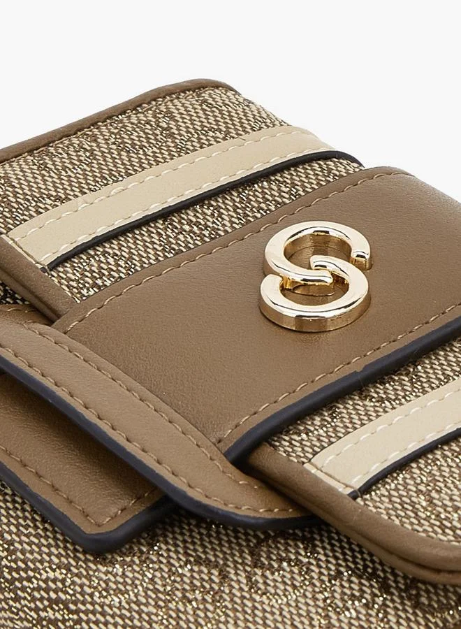 Celeste MULTICOLOUR Monogram Wallet With Button Closure for Women | Best Price UAE