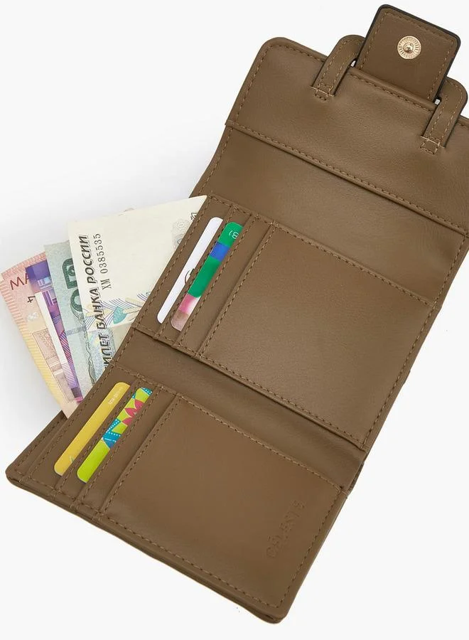 Celeste MULTICOLOUR Monogram Wallet With Button Closure for Women | Best Price UAE