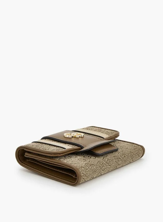 Celeste MULTICOLOUR Monogram Wallet With Button Closure for Women | Best Price UAE