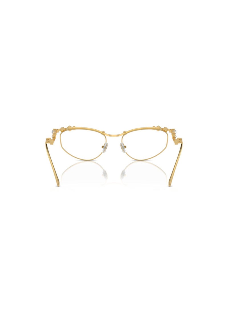 SWAROVSKI Swarovski Woman Irregular  Eyeglasses- Sk 1015 - Lense Size:55Mm - Gold - Image 3