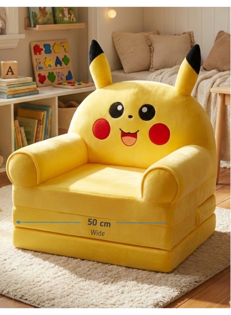 F.A.M.S Kids Sofa with High Density Foam, Convertible Children Couch for Sitting, Playing and Relaxing, Soft Indoor Kids Furniture - Image 1