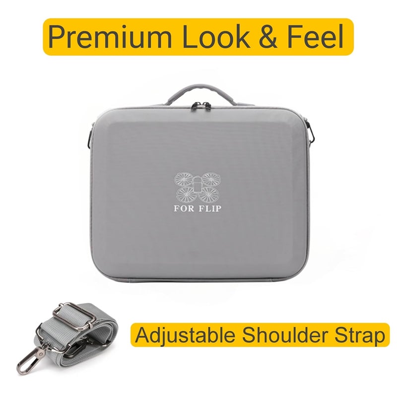 GetZget ® Carrying Case Bag Compatible with DJI Flip and Accessories Storage Travel Protection Hand Bag Fits RCN3 or RC2 (Combo Bag) - Image 2