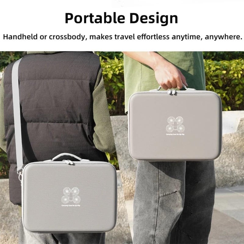 GetZget ® Carrying Case Bag Compatible with DJI Flip and Accessories Storage Travel Protection Hand Bag Fits RCN3 or RC2 (Combo Bag) - Image 5