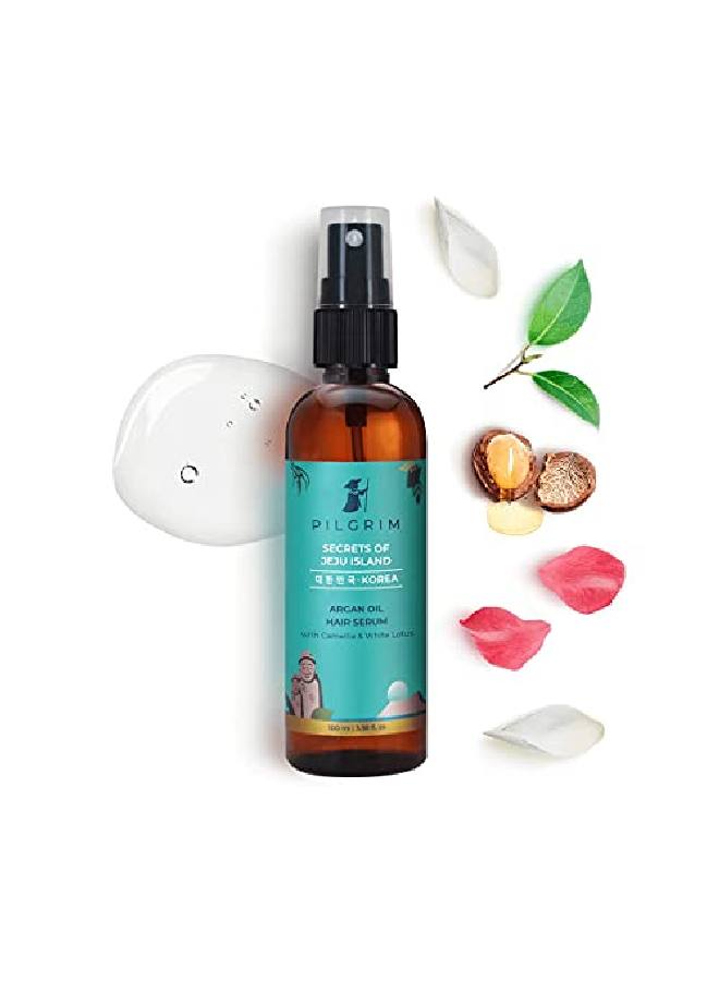 PILGRIM Argan Oil Hair Serum for Dry Frizzy Hair | Hair Smoothing | Smoothing and Control of Frizzy;Dry Hair | Instant Shine Smoothness and Soft Hair| Anti Frizz | For Women and Men 100 ml  - Image 3