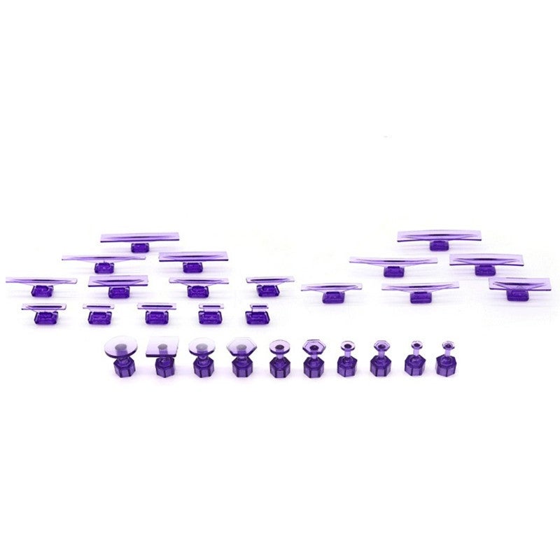 Car Body Repair Tool Auto Sheet Metal Restoration Kit Seamless Repair Pad Ice Slicks Patch Auto Body Grinding Compound Purple 28 Pack a set 