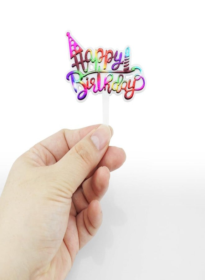 SaktopDeco زينة كب كيك بلاستيكية صغيرة من ساكتوب ديكو، زينة ملونة لكعكة عيد الميلاد، مستلزمات تزيين طاولة الحلويات للحفلات - Image 5