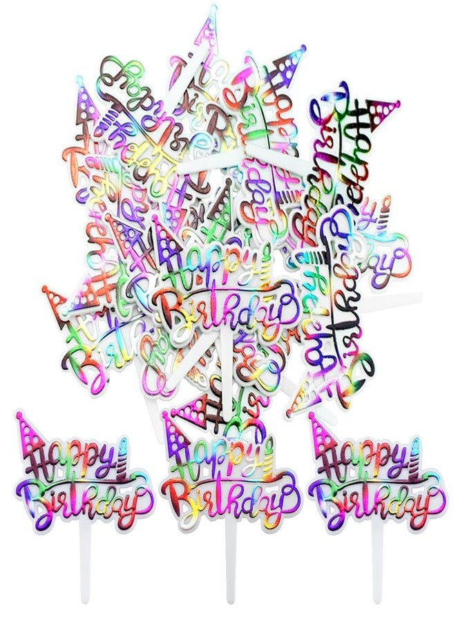 SaktopDeco زينة كب كيك بلاستيكية صغيرة من ساكتوب ديكو، زينة ملونة لكعكة عيد الميلاد، مستلزمات تزيين طاولة الحلويات للحفلات - Image 1