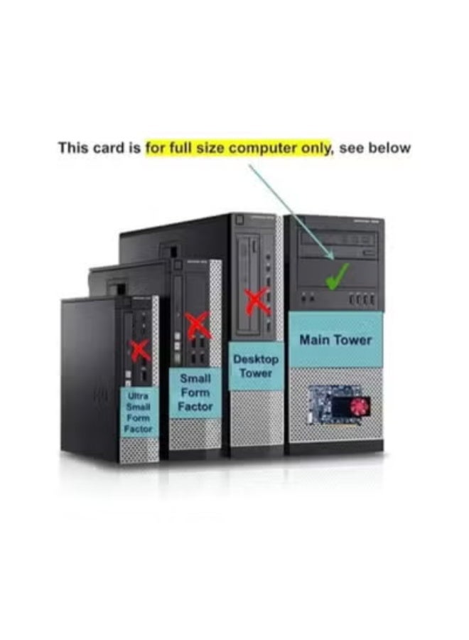 كارت شاشة R7 450 – سعة 4 جيجا GDDR5 – بدعم 4K – بمخرجين DisplayPort + DVI – مناسب لأجهزة الكمبيوتر الكبيرة - Image 2