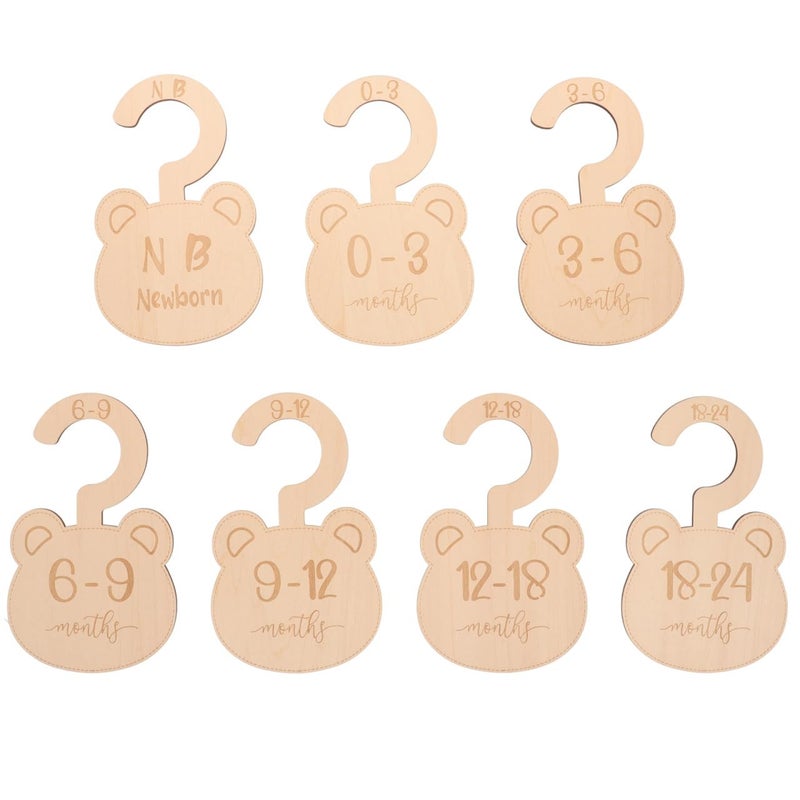 Wooden Clothes Closet Dividers Organizer for Baby Wardrobe 0 24 Months - Image 2