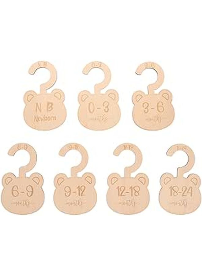 Wooden Clothes Closet Dividers Organizer for Baby Wardrobe 0 24 Months - Image 1