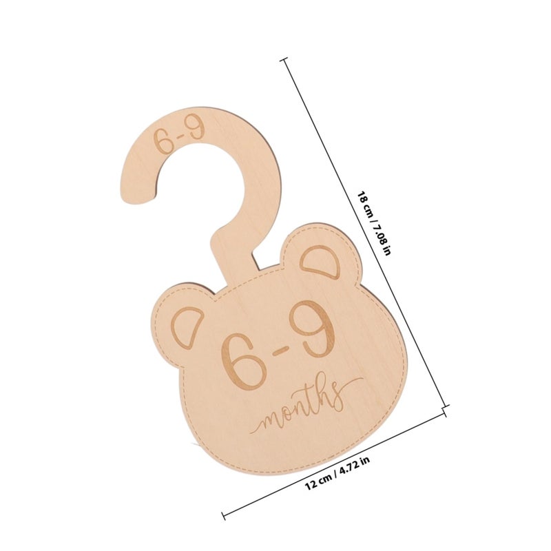 Wooden Clothes Closet Dividers Organizer for Baby Wardrobe 0 24 Months - Image 3