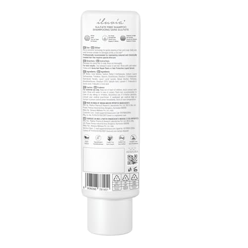 iluvia Sulphate Free Shampoo for Women & Men – Prevents Frizz, Reduces Breakage & Dryness | Gentle Cleanser for Stronger, Healthier Hair | Sulphate and Paraben Free Shampoo 200ml - Image 2