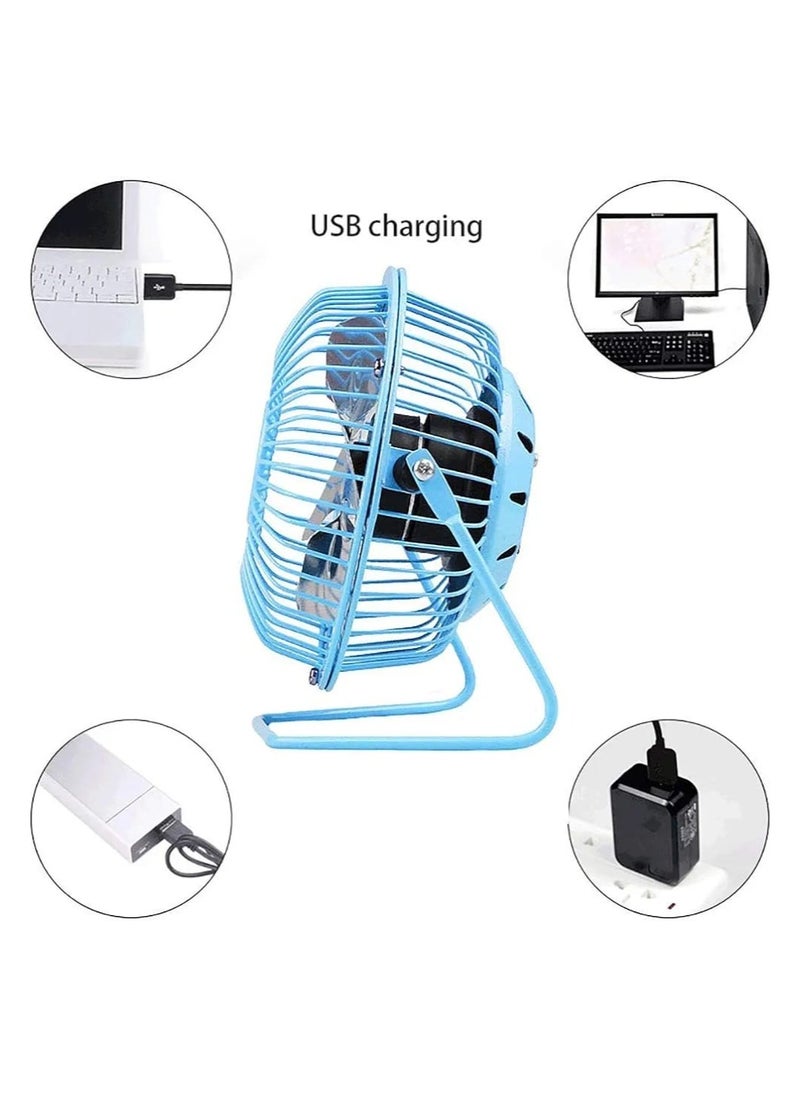 Generic USB Mini Fan, Desktop Cooler Fan Quiet Metal for Office and Home Use, Cooling USB Fan Flexible Hands Free Personal Timing Fan Black  - Image 3