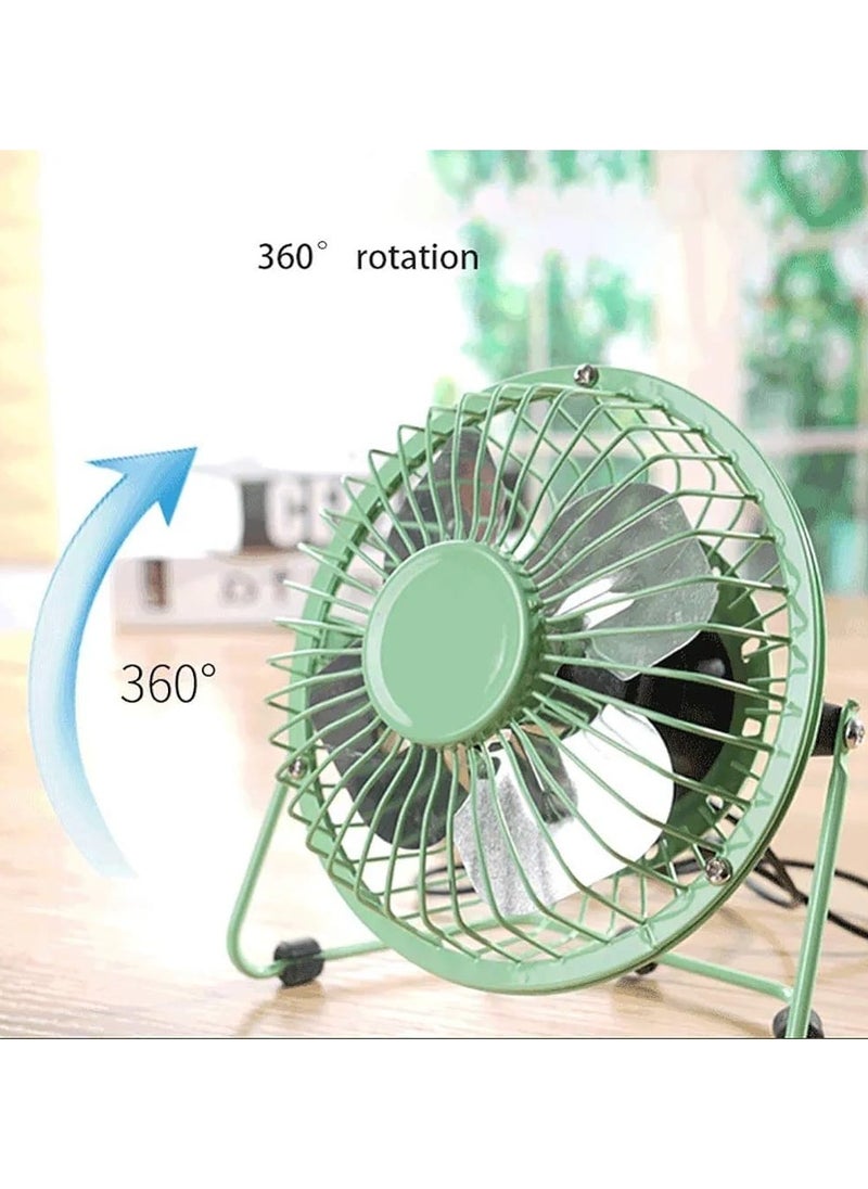 Generic USB Mini Fan, Desktop Cooler Fan Quiet Metal for Office and Home Use, Cooling USB Fan Flexible Hands Free Personal Timing Fan Black  - Image 5
