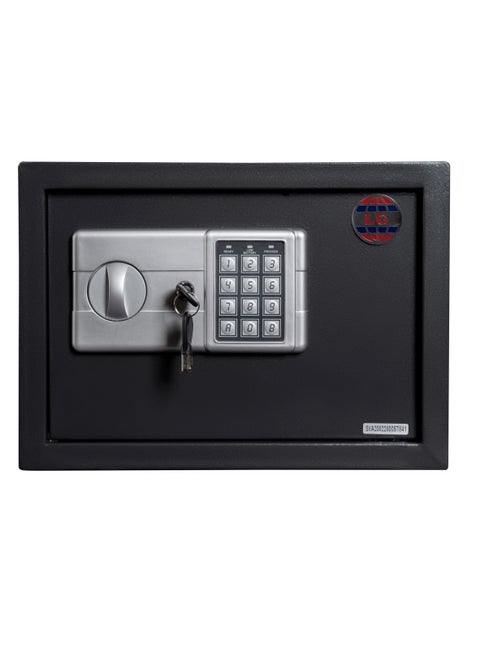 LG Safebox Code- 40LGK- 40*38*38CM- Black Gray Colour- Home Office Safe Box- Electronic Lock- Key Lock
