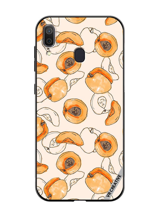 VR CREATIVE Protective Case Cover For Samsung Galaxy A30 Apricot Design Multicolour - Image 1