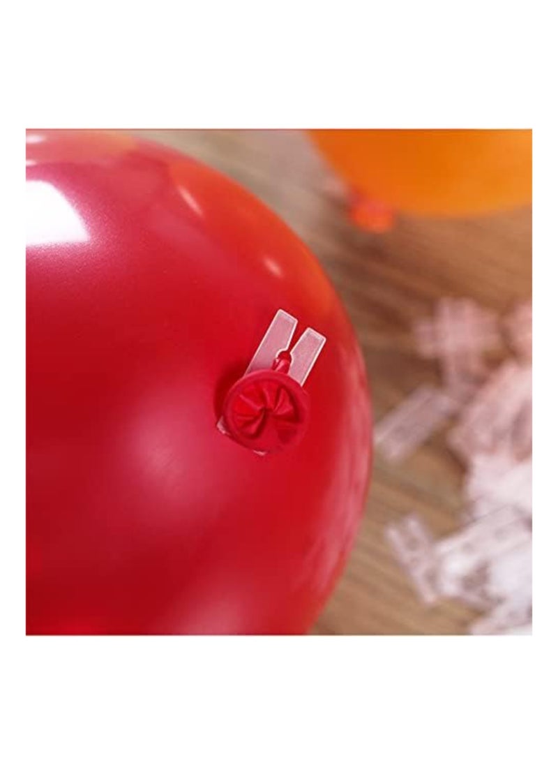 SYOSI - 200PCS Balloon Clips, Plastic Balloon Clips Ties for Sealing, H Shape Bulk Balloon Ties Clips Tool, for Wedding Party Birthday Decoration, Balloon Arch, Balloon Column Stand, Balloon Connectors - Image 1