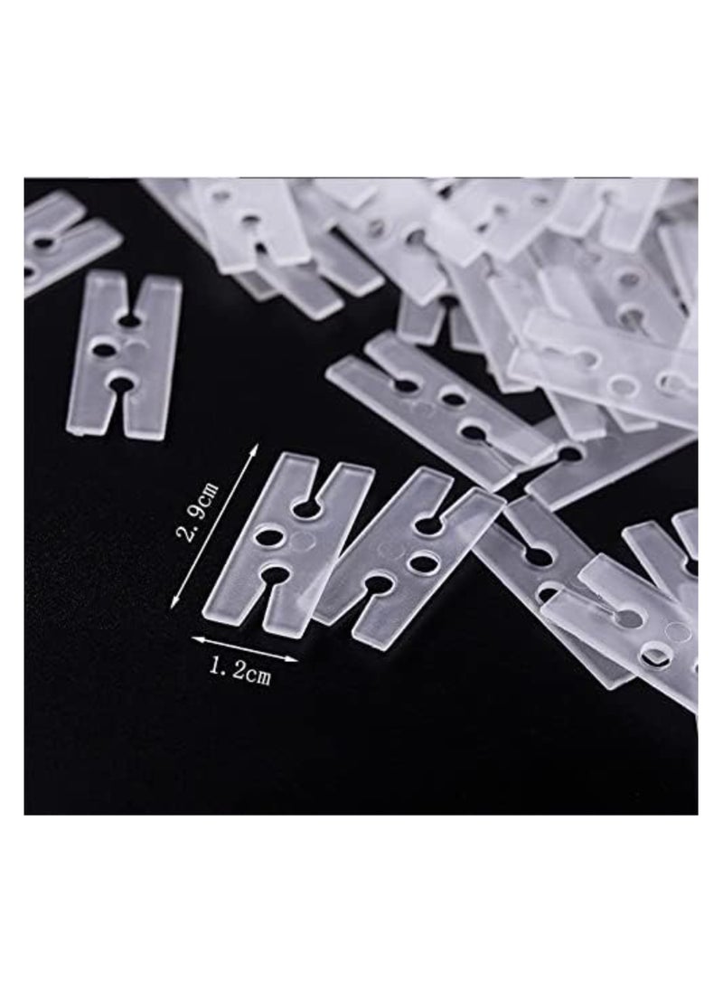 SYOSI - 200PCS Balloon Clips, Plastic Balloon Clips Ties for Sealing, H Shape Bulk Balloon Ties Clips Tool, for Wedding Party Birthday Decoration, Balloon Arch, Balloon Column Stand, Balloon Connectors - Image 1