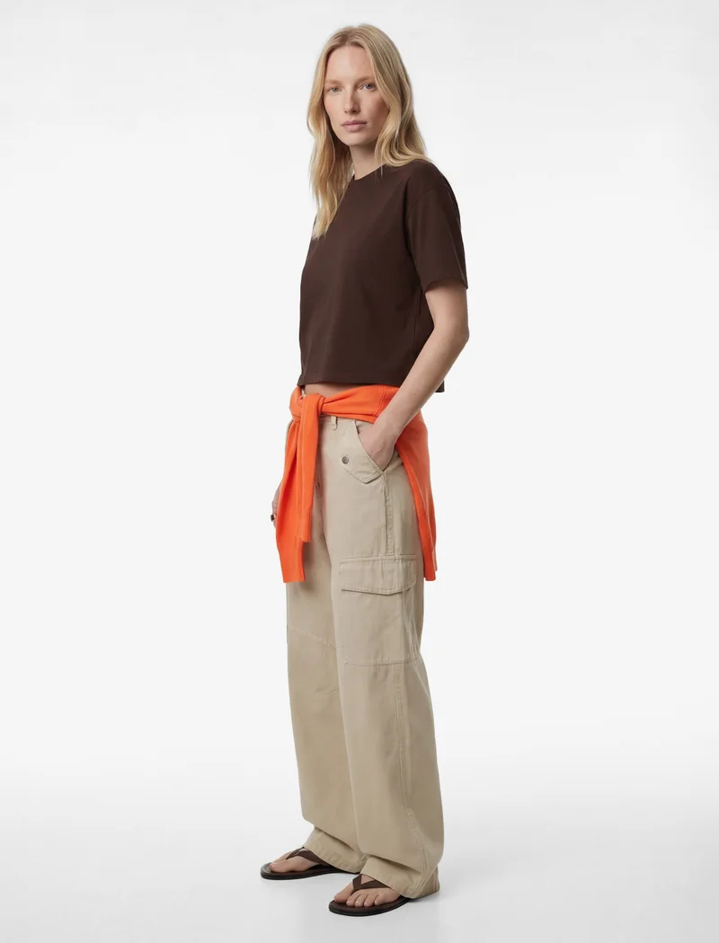 كوتون Crew Neck T-Shirt