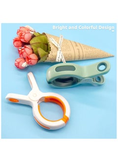 Generic 10Pc Beach Towel Clips, Pegs for Clothes Hanging Laundry Clips Clothes Clips Drying (White+Green)  - Image 4
