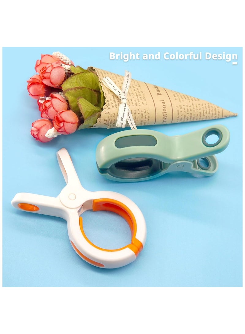 10Pc Beach Towel Clips, Pegs for Clothes Hanging Laundry Clips Clothes Clips Drying (White+Green) - Image 4