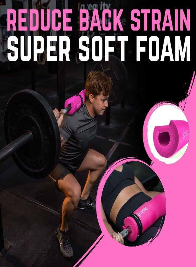 Gradient Fitness Barbell Pad | Hip Thrust Pad, Squat Pad, Barbell Pad for Hip Thrust, Squat Bar Pad for Olympic or Standard Bars, Hip Thrust Pad for Barbell (Pink) - Image 4