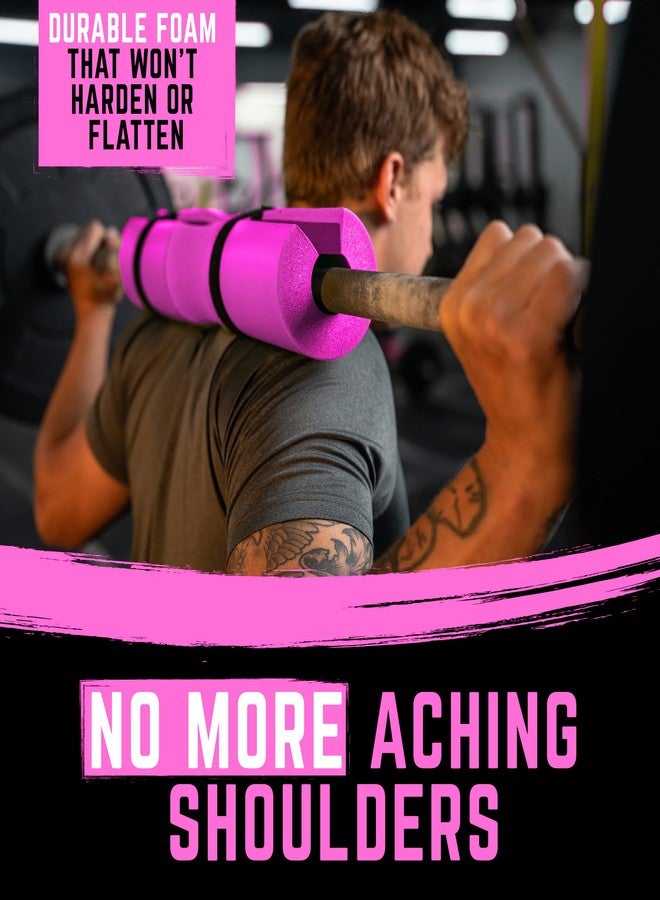 Gradient Fitness Barbell Pad | Hip Thrust Pad, Squat Pad, Barbell Pad for Hip Thrust, Squat Bar Pad for Olympic or Standard Bars, Hip Thrust Pad for Barbell (Pink) - Image 3