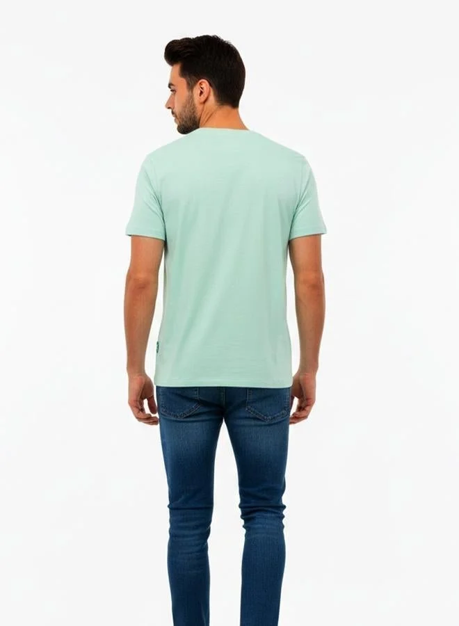 Take Two Nerf Men Green Graphic Print Crew Neck T-Shirt