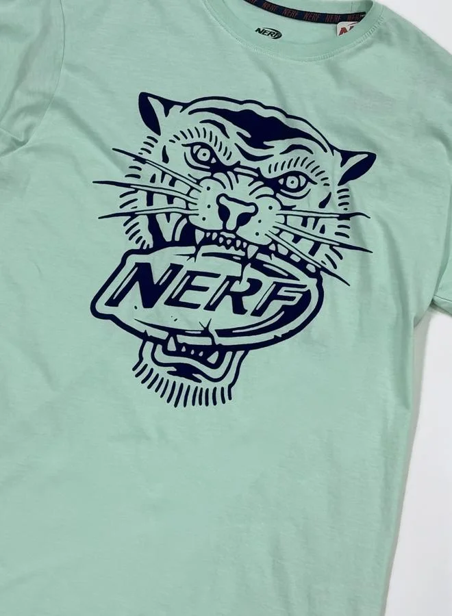 تايك تو تيشيرت بطبعة جرافيك وياقة دائرية