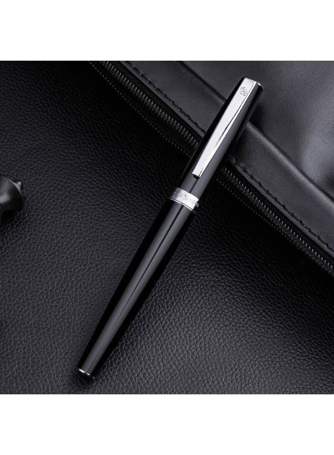 Hero Fountain Pen 382, Business Office Student Daily Writing Iridium Gold Signature Ink Pen, Fine Nib, Black - Image 5