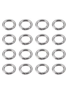 Generic Zinc Alloy Spring Ring Set, Hanging Spring Rings with Spring Clips for Connecting Keychains, Bags, Shoulder Straps, Curtains, etc, DIY  - Image 1
