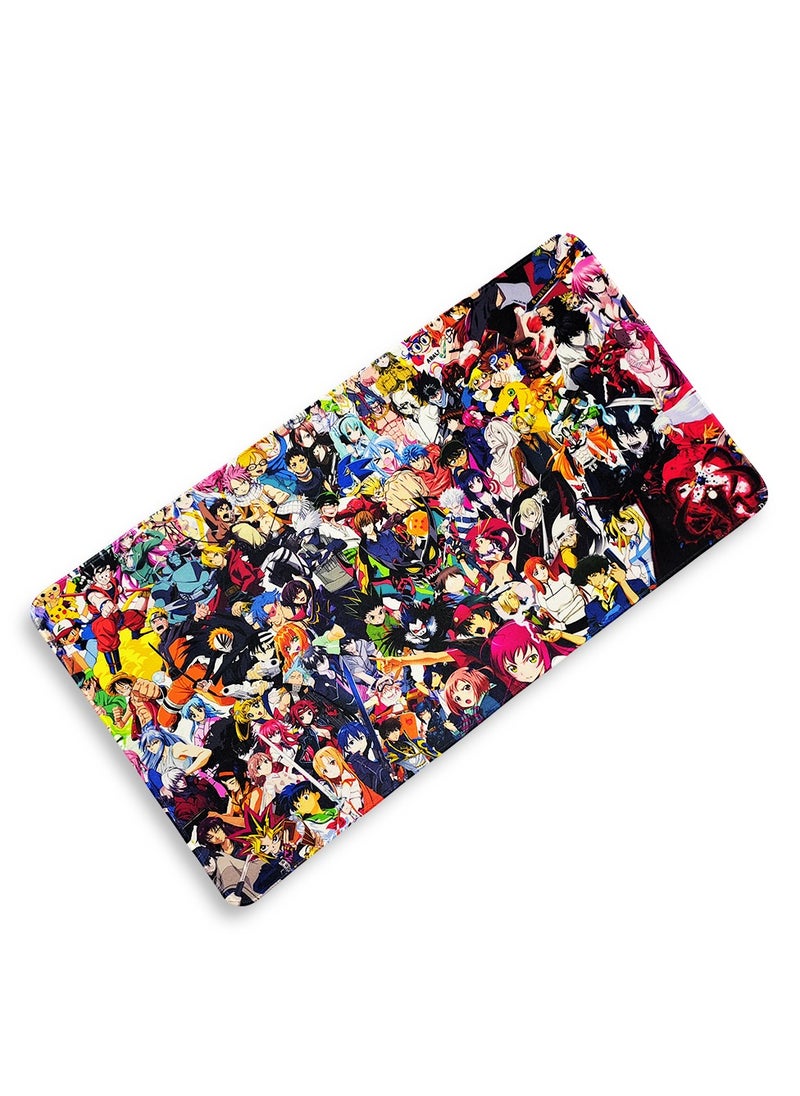 Large Mouse Pad, Anime style(60cm x 30cm x 2mm), HD Print Pattern Desk Mat, Extended Mouse Pad and Keyboard Mouse Pads, Waterproof Fabric Surface Mouse Pads for Office, Anti-Slip Rubber Base