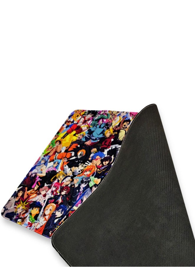 Large Mouse Pad, Anime style(60cm x 30cm x 2mm), HD Print Pattern Desk Mat, Extended Mouse Pad and Keyboard Mouse Pads, Waterproof Fabric Surface Mouse Pads for Office, Anti-Slip Rubber Base