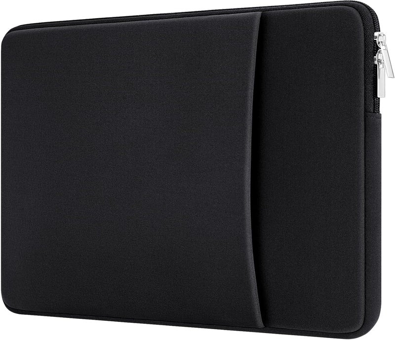 MicaYoung 13 بوصة حقيبة كمبيوتر محمول مع جيب متوافقة مع New MacBook Pro 13 M2 A2686/M1 A2338 A2251 A2289 A2159 A1989 A1706 A1708/New MacBook Air 13 M2 A2681/M1 A1932 A2179 A2337، أسود - Image 1