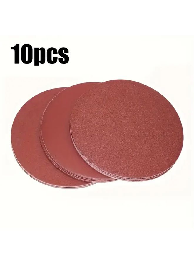 10 Pcs 150mm 6 Inch Grinding Discs 60-600 Grit Medium Grain Paper For Rotary Tools - Image 1